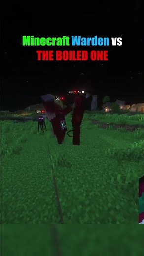 Minecraft Warden vs Boiled One