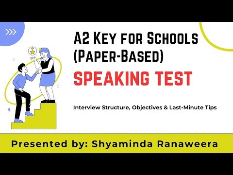 Cambridge KET for Schools/ Speaking Exam