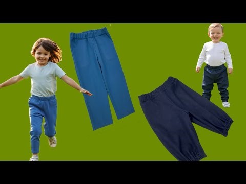 Suitable for All Ages! ✂️ The Easiest Way to Cut and Sew Kids' Pants (Ages 2 and 6-7)