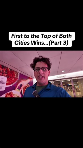 First to the TOP of both cities wins…(part 3) #race #challenge | the race was really challenging