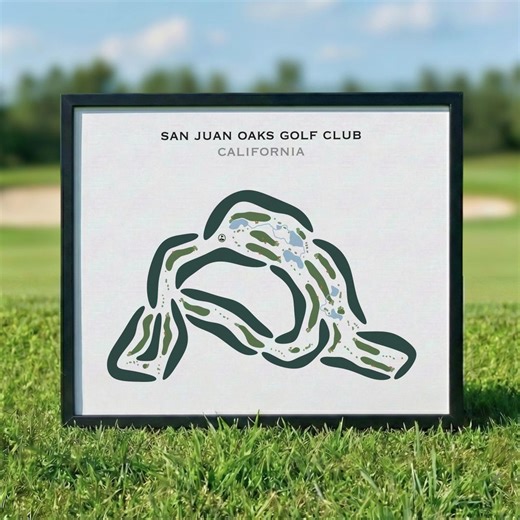 San Juan Oaks Golf Club, CA | Golf Course Map, Golf Map, Golfer Gift for Him, Scorecard Layout, Golfer Boyfriend Gift, Art Print Decor - Etsy Canada