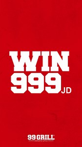 342K views · 109 reactions |  فرع جديد.. 999JD بالأيد  عبدون رح نحتفل بافتتاح فرعنا ال 26 في الشرق الاوسط بطريقة مش عادية  999 دينار كاش لواحد منكم!  المطلوب؟ ✅ Follow our page ✅ Tag your friend ✅ Share the video الإعلان عن الفائز يوم الافتتاح! جاهز تفوز؟  #99grill | 99Grill.Jo | Facebook
