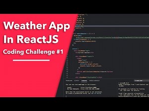 Weather Web App in ReactJS - Coding Challenge #1