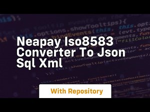 Neapay iso8583 converter to json sql xml