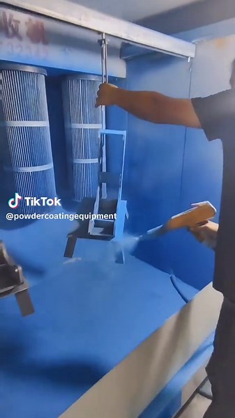 Installing production lines for customers, you get what you pay for, high powder rate, high recovery rate, see the video effect. WA 86 15066613218 WeChat 17580692952#powdercoating #powdercoatingequipment #metalprocessing