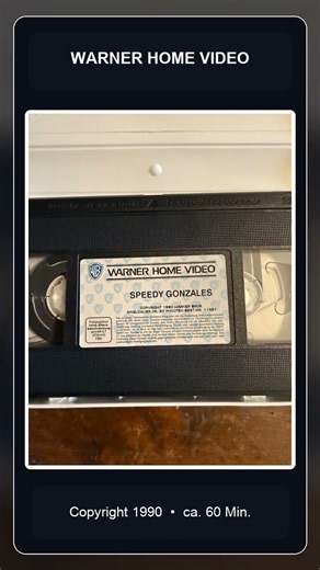 Speedy Gonzales VHS 📼 Original Warner Home Video 1990 | Looney Tunes Retro