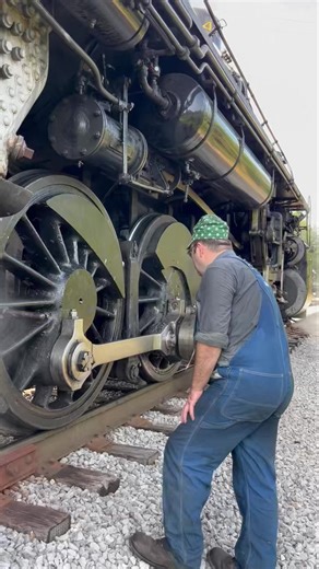 640K views · 5.3K reactions | Fireman Kyle Shannon checks the running gear during final inspection before 114-year-old No. 4501 departs for Summerville, Georgia. #RailroadHistory #TVRM #SummervilleSteam #4501Returns #ChattanoogaTrains #HeritageRailway #SteamLocomotive | Tennessee Valley Railroad Museum | Facebook