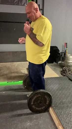 100lb plate farmers carry challenge, 155 feet. Stitch or duet us with your attempt 💪🏼 #gripstrengthchallenge #fyp #foryoupage #stoutbarbell #gymtok