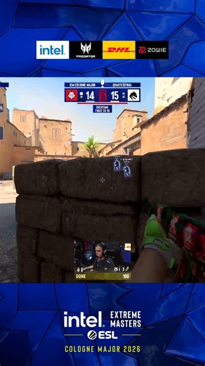 donk Delivers A Match Winning 1v2 Clutch #esl #colognemajor #cs2 #donk #clutch