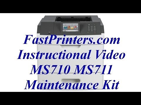 Installing the Lexmark MS710 MS711 fuser maintenance kit 40X8530 40X8503
