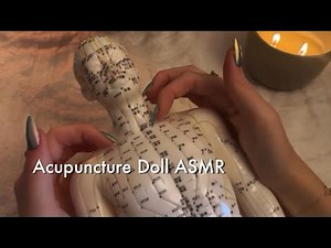 ASMR Full Body Tap & Scratch On The Acupuncture Doll ᵕ̈ No Talking