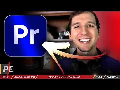 Logo Animation LIGHT SWEEP Tutorial & Free Template (Adobe Premiere Pro 2024)