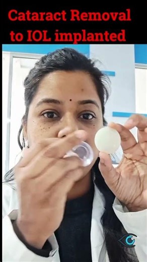 Transform Your Vision: The Journey of Cataract Removal and IOL Implantation #shorts