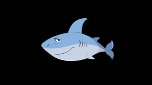 Shark Swimming Loop Cycle Animation Cartoon Stock Footage Video (100% Royalty-free) 1100951229 | Shutterstock