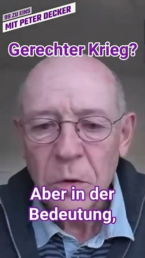 Gerechter Krieg? mit Peter Decker