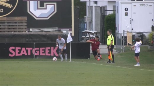 Rafa Rios nets his first collegiate goal to get the Ospreys on the board first! #SWOOP | North Florida Men's Soccer