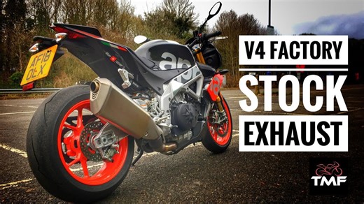 Aprilia Tuono V4 1100 Factory stock exhaust sound