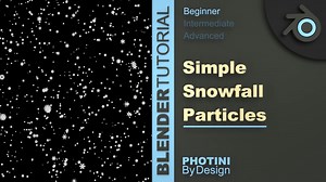 无缝降雪动画循环-Blender教程