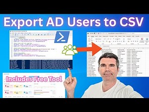 How to Export Active Directory Users to CSV (PowerShell & Free Tool)