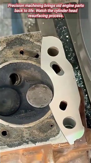 Resurfacing an Engine Cylinder Head for Perfect Seal.