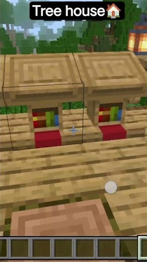 Treehouse + Village || Minecraft gameplay ✨ #short #$hadow King