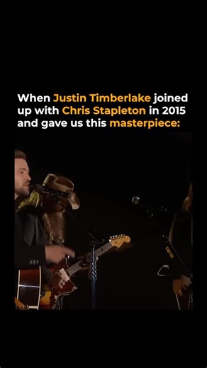 Country Queue on Instagram: "When Chris Stapleton and Justin Timberlake performed “Tennessee Whiskey” at the 2015 CMA Awards, it became one of the most unforgettable moments in modern country music. Stapleton’s gritty, soul-soaked vocals paired perfectly with Timberlake’s smooth R&B influence, turning the stripped-down stage into something electric and intimate at the same time. As the two traded lines and harmonies, the performance felt less like an awards show number and more like a late-night