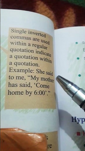 #Use of single inverted commas.#