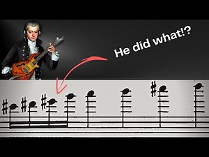 When Mozart invented the WHOLE TONE SCALE 100 years early!
