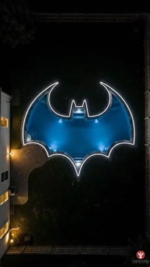 Batman Logo Underground Pool 🦇🏊‍♂️