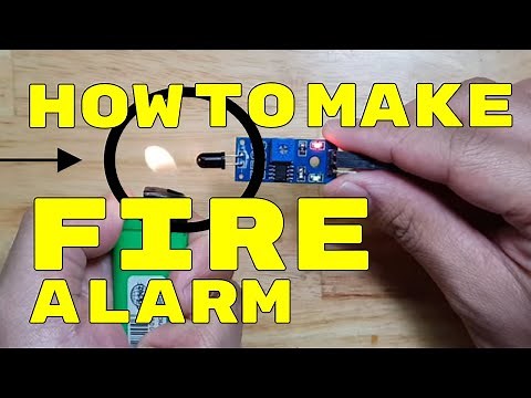 FIRE ALARM DETECTOR CIRCUIT USING FLAME SENSOR AND A SINGLE RELAY - No Arduino
