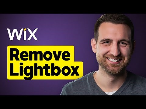 How to Remove Lightbox on Wix