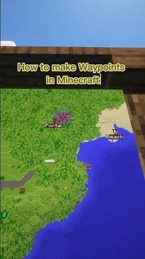 How to do Waypoints #minecraft #howto #waypoint #map
