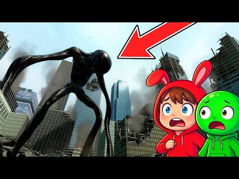 JJ and Mikey SAVE BIG CITY from GIANT MONSTER in REAL LIFE in Garry's Mod!