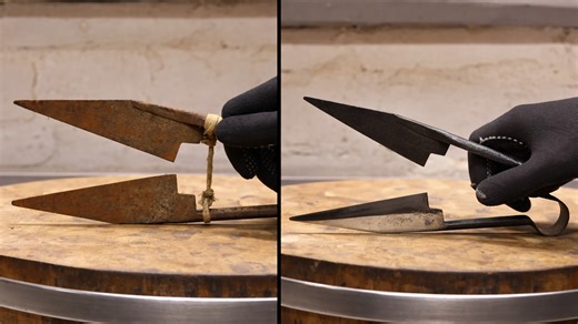 He found these scissors in an old house - now they can cut everything