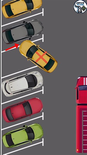🚗 Reverse Angle Parking Tutorial | 2D Driving Animation.
