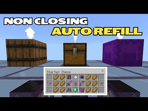 How To Make Non-Closing Auto-Refilling Chests In Minecraft Bedrock
