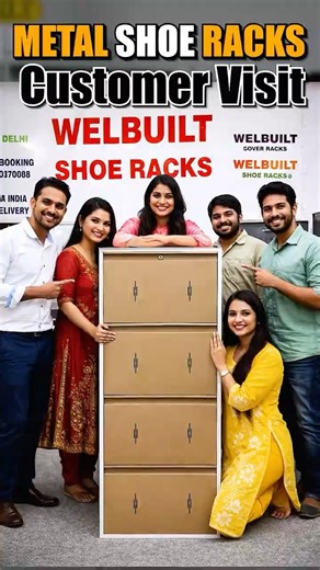 Another happy customer visit Our strong & stylish metal shoe rack #shoerack #metalshoerack #shorts