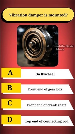 Vibration damper is mounted?