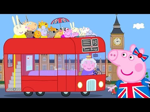 Peppa Pig en Español 🎵🚌 Las Ruedas del Autobus 🚌🎵 Pepa la cerdita