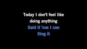 Karaoke The Lazy Song (live) - Bruno Mars - CDG, MP4, KFN - Karaoke Version