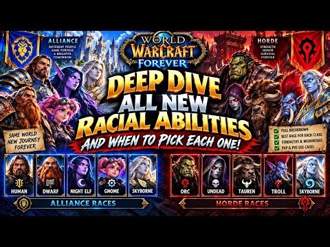 All New Racial Buffs - Deep Dive What To Pick & When | Wow Forever 2026