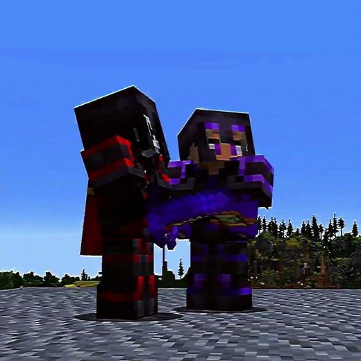 ClownPierce and Purpled VS 500 Hunters #minecraft