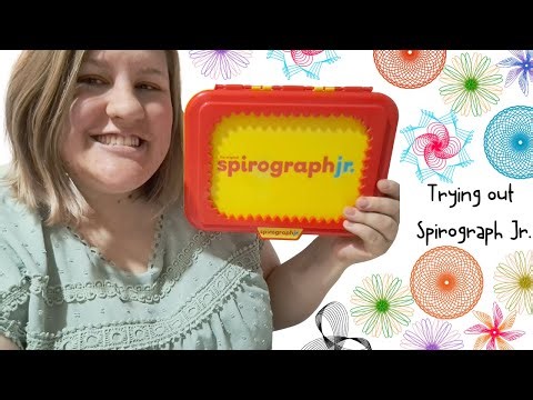 Trying Out Spirograph Junior! Fun Beginner Set + My Siblings Join In