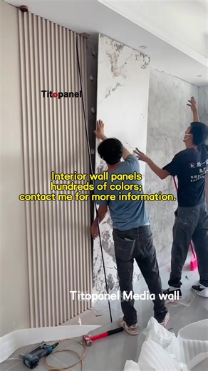 Wall panel installation #decor #hotelrenovation #officedecor #interiordesign #Buildingmaterialswholesale