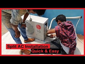 LG Split Air Conditioner (AC) Installation Process - Step by step [[Guide]]