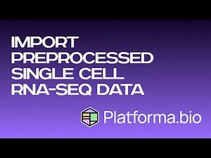 scRNA-seq: Import preprocessed scRNA seq data