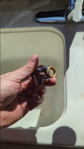 RV kitchen faucet leaking at handle replacement #rvlife #rvkitchenfaucet #rvupgrades