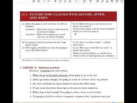 Chapter 11, 12, and 13 of Betty Azar Basic English Grammar Book 3rd Edition