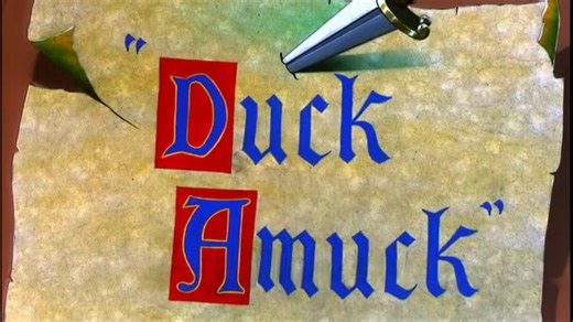 1953 Duck Amuck（疯狂的鸭子）（1953年02月28日 打破常规叙事，达菲鸭与画面外画师隔空对抗，是动画史上经典实验作品。 达菲鸭系列（Daffy