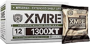 Meals 1300XT - 12 Case (Meal Ready to Eat - Military Grade) No Heaters